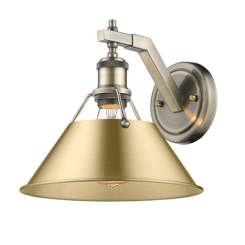 Orwell Wall Sconce in Aged Brass