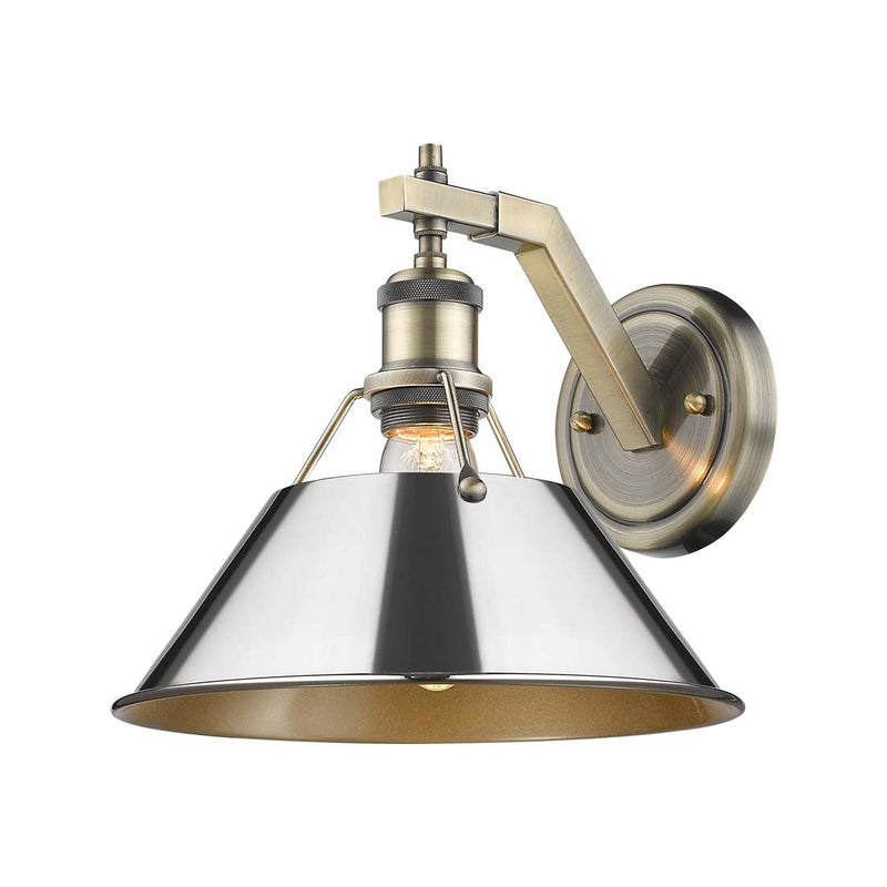 Orwell Wall Sconce in Aged Brass