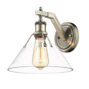 Orwell Wall Sconce in Aged Brass