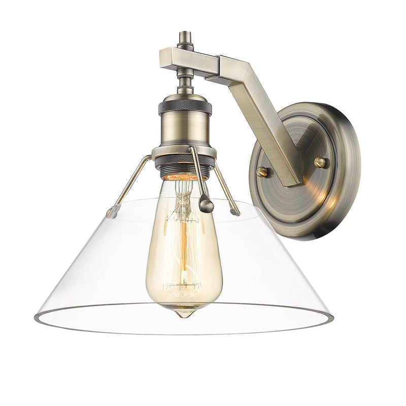 Orwell Wall Sconce in Aged Brass