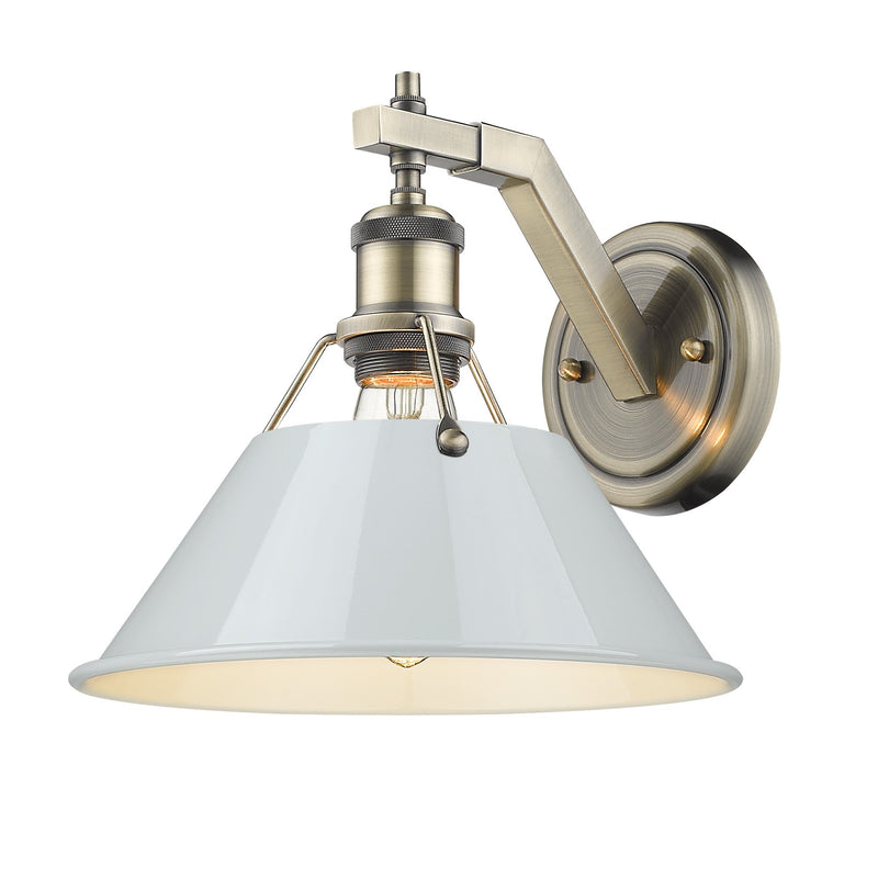Orwell Wall Sconce in Aged Brass