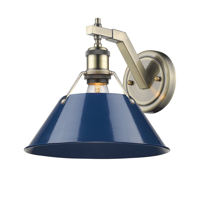 Orwell Wall Sconce in Aged Brass