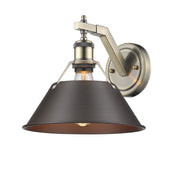 Orwell Wall Sconce in Aged Brass