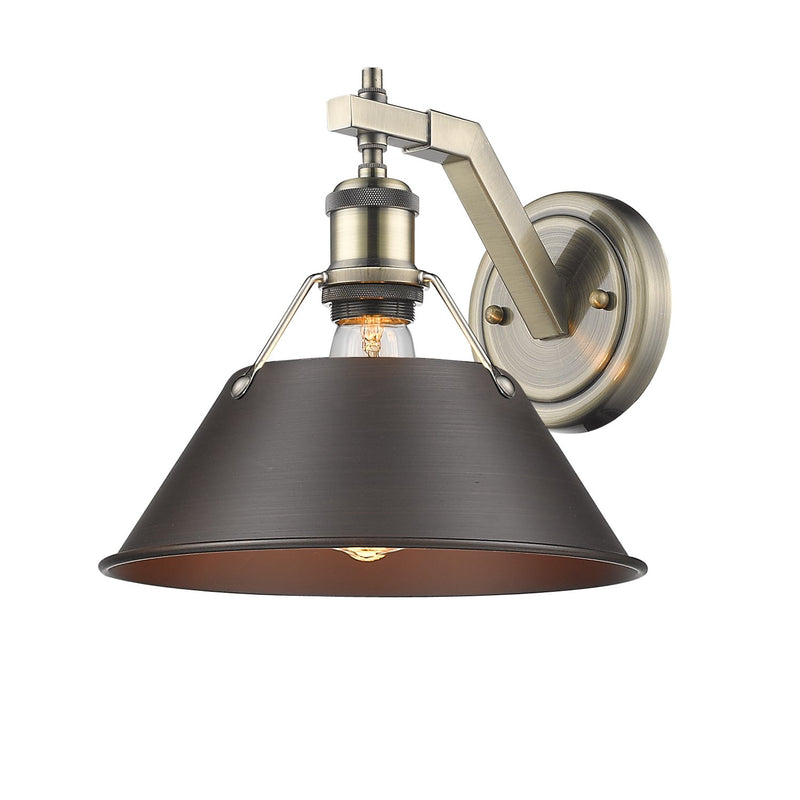 Orwell Wall Sconce in Aged Brass