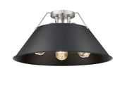 Orwell 3-Light Semi-Flush Mount in Pewter