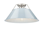 Orwell 3-Light Semi-Flush Mount in Pewter