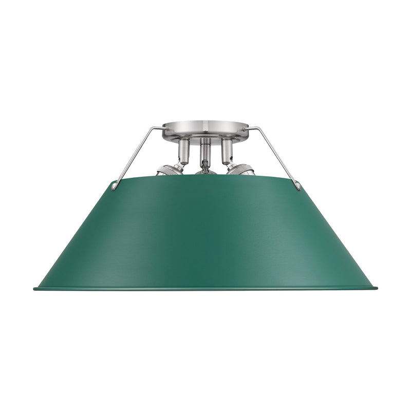 Orwell 3-Light Semi-Flush Mount in Pewter