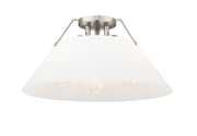 Orwell 3-Light Semi-Flush Mount in Pewter