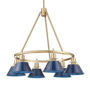Orwell 6-Light Chandelier in Brushed Champagne Brass