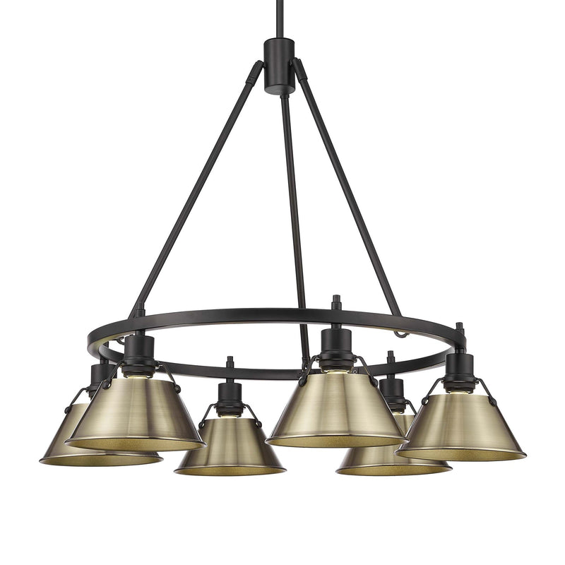 Orwell 6-Light Chandelier in Matte Black