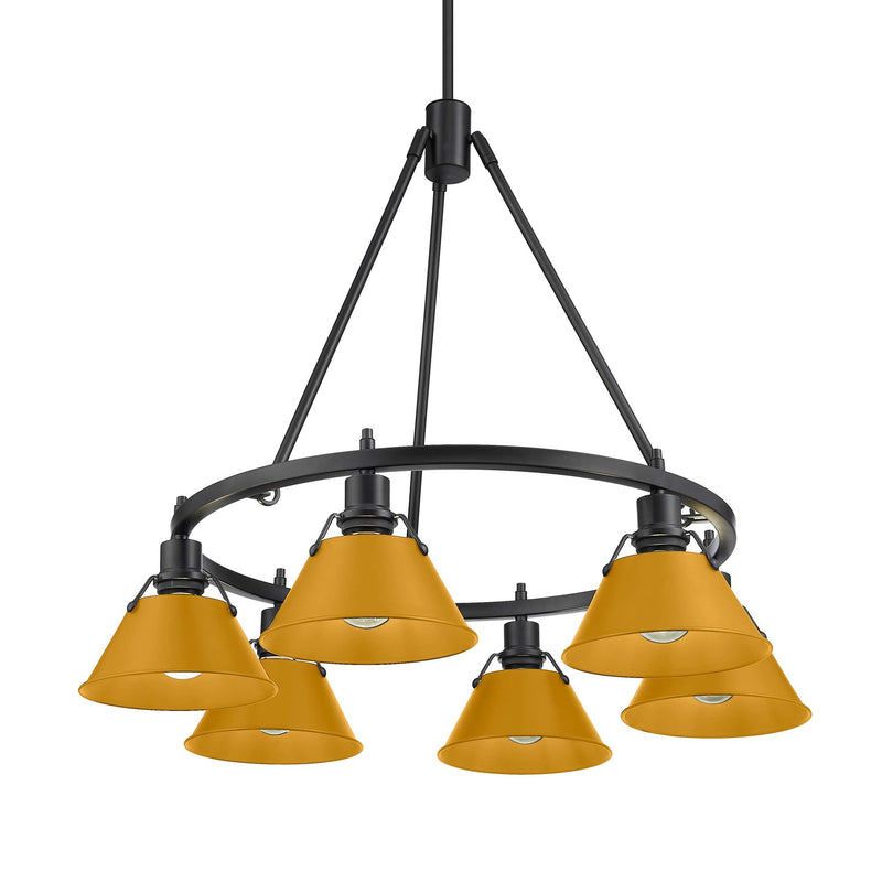Orwell 6-Light Chandelier in Matte Black