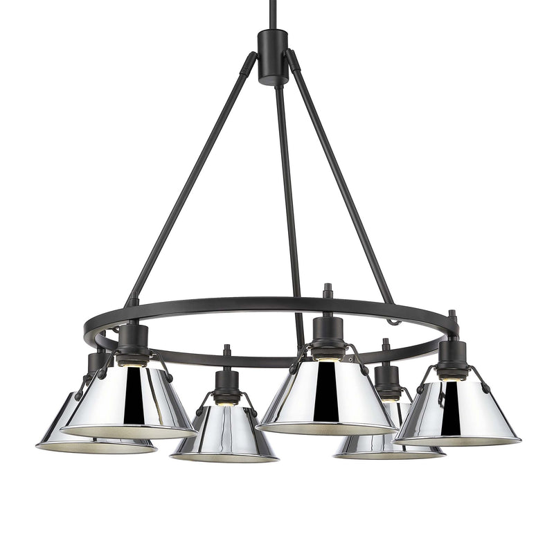Orwell 6-Light Chandelier in Matte Black