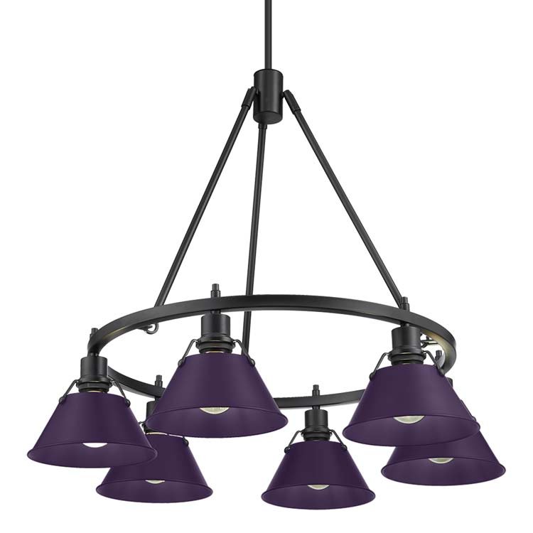 Orwell 6-Light Chandelier in Matte Black