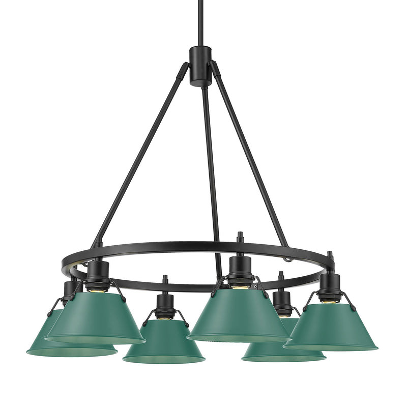 Orwell 6-Light Chandelier in Matte Black