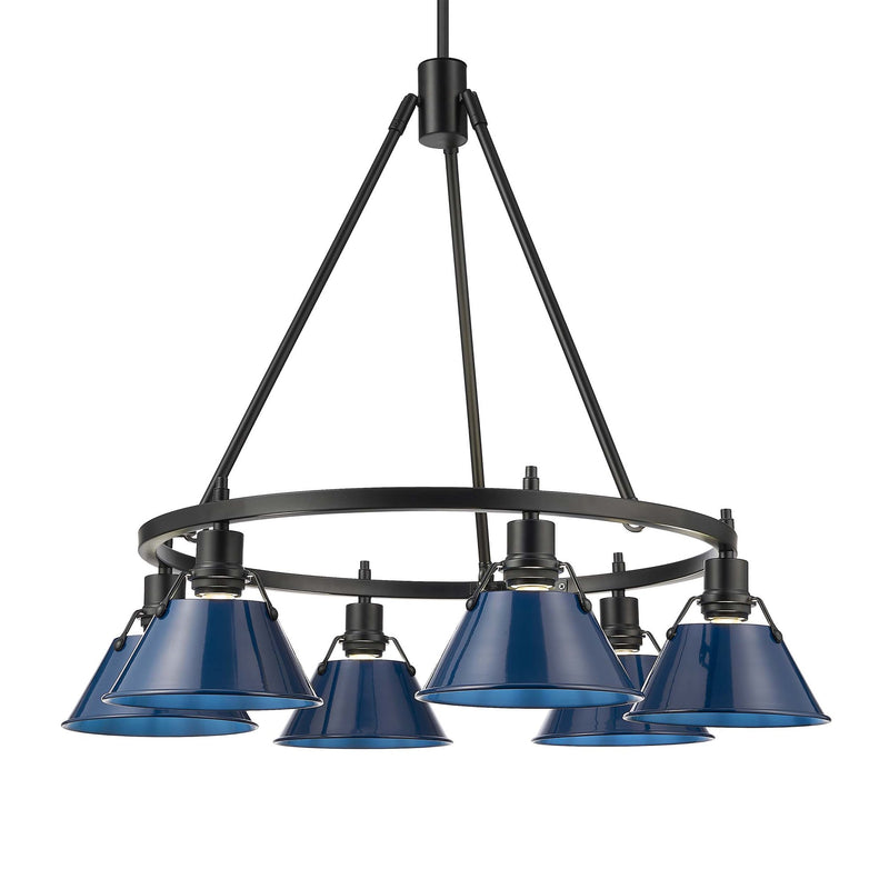 Orwell 6-Light Chandelier in Matte Black