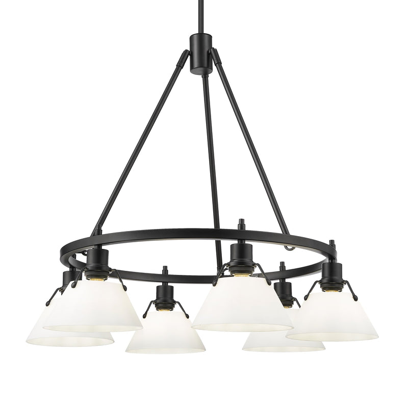 Orwell 6-Light Chandelier in Matte Black