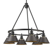 Orwell 6-Light Chandelier in Matte Black