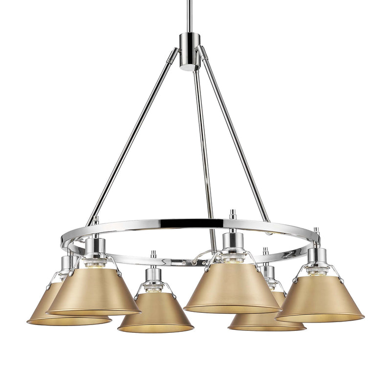 Orwell 6-Light Chandelier in Chrome