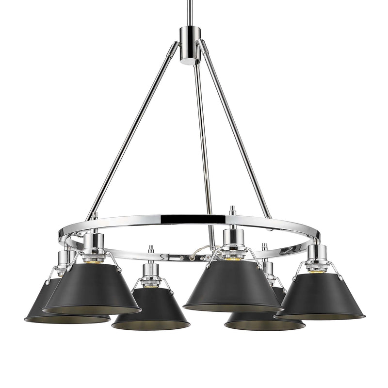 Orwell 6-Light Chandelier in Chrome