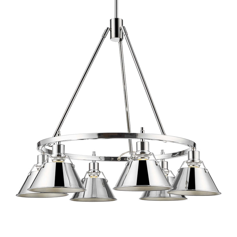 Orwell 6-Light Chandelier in Chrome