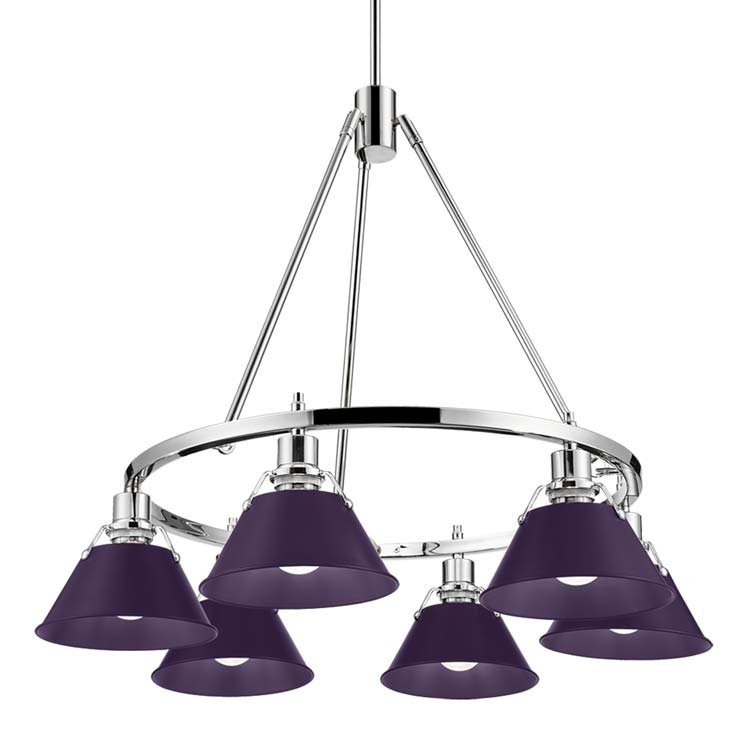 Orwell 6-Light Chandelier in Chrome