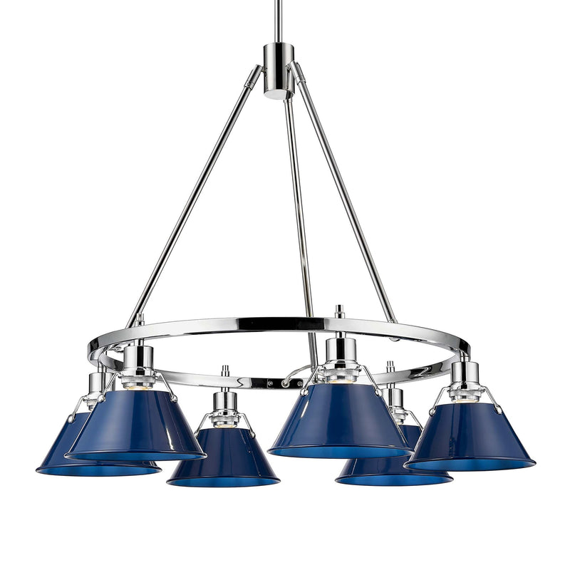 Orwell 6-Light Chandelier in Chrome