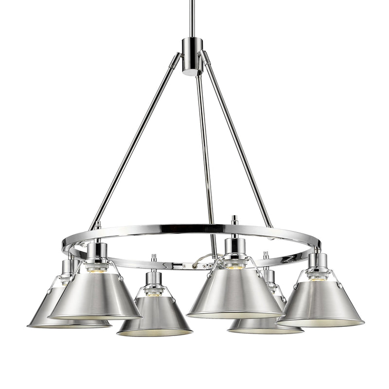 Orwell 6-Light Chandelier in Chrome