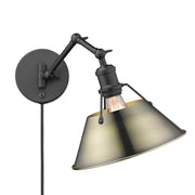 Orwell Swing Arm Wall Lamp in Matte Black