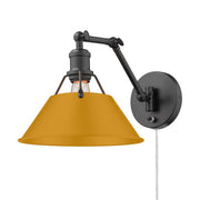 Orwell Swing Arm Wall Lamp in Matte Black