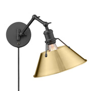 Orwell Swing Arm Wall Lamp in Matte Black