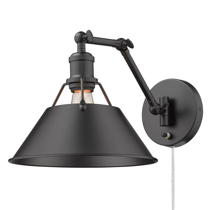 Orwell Swing Arm Wall Lamp in Matte Black