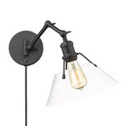 Orwell Swing Arm Wall Lamp in Matte Black