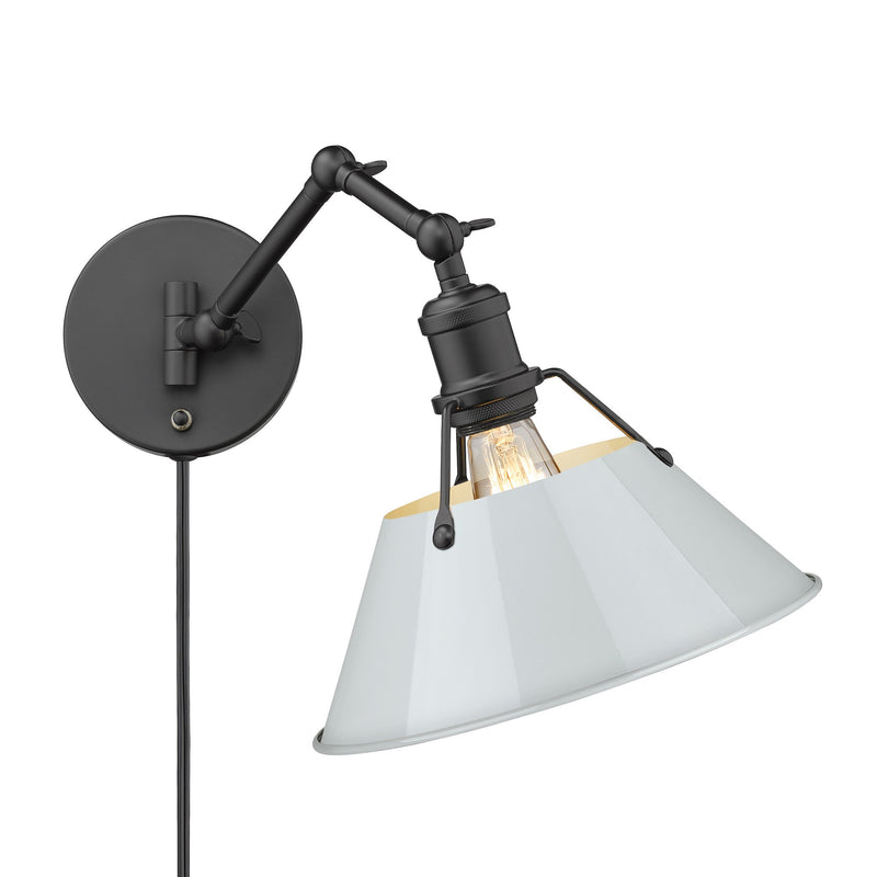 Orwell Swing Arm Wall Lamp in Matte Black