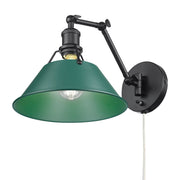 Orwell Swing Arm Wall Lamp in Matte Black