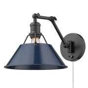 Orwell Swing Arm Wall Lamp in Matte Black