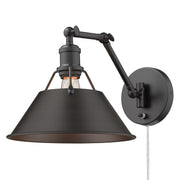 Orwell Swing Arm Wall Lamp in Matte Black