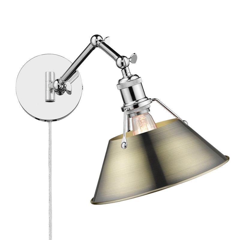 Orwell Swing Arm Wall Lamp in Chrome