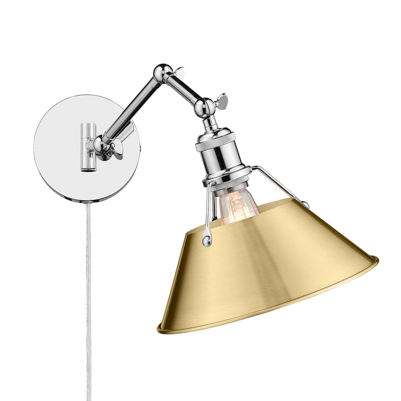 Orwell Swing Arm Wall Lamp in Chrome