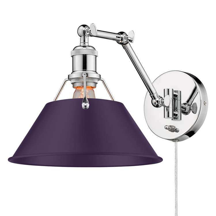 Orwell Swing Arm Wall Lamp in Chrome