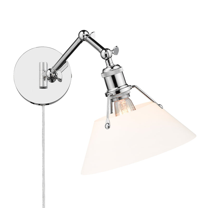 Orwell Swing Arm Wall Lamp in Chrome