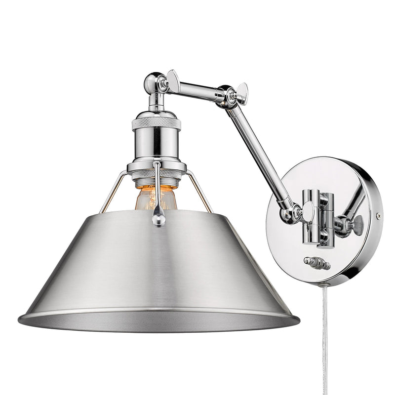 Orwell Swing Arm Wall Lamp in Chrome