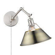 Orwell Swing Arm Wall Lamp in Pewter