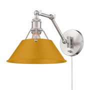 Orwell Swing Arm Wall Lamp in Pewter