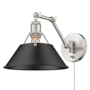 Orwell Swing Arm Wall Lamp in Pewter