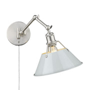 Orwell Swing Arm Wall Lamp in Pewter