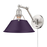 Orwell Swing Arm Wall Lamp in Pewter