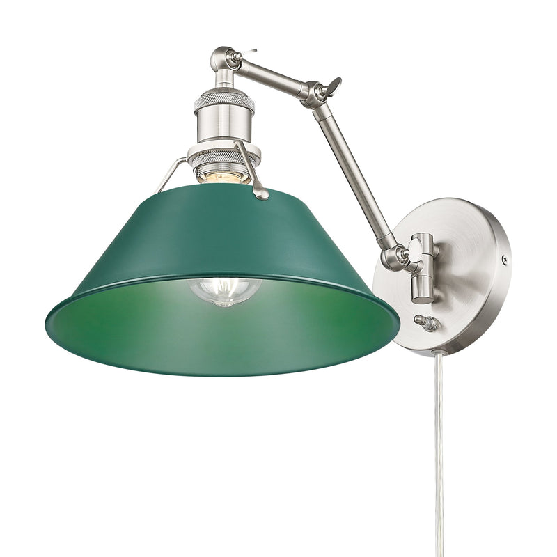 Orwell Swing Arm Wall Lamp in Pewter
