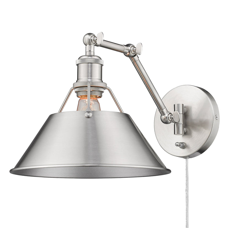 Orwell Swing Arm Wall Lamp in Pewter