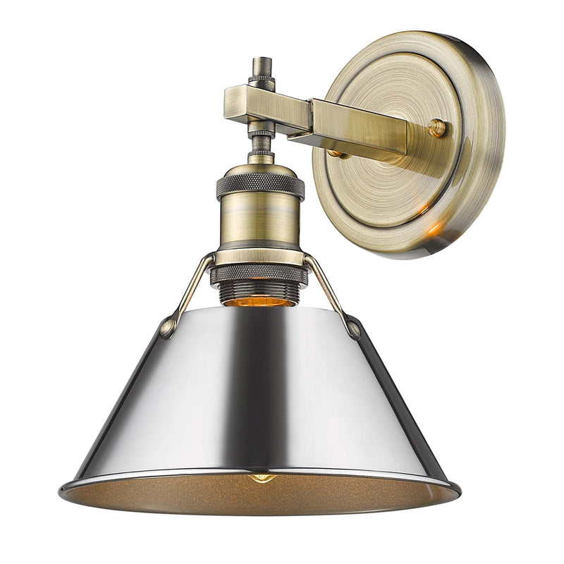 Orwell Bath Sconce in Aged Brass