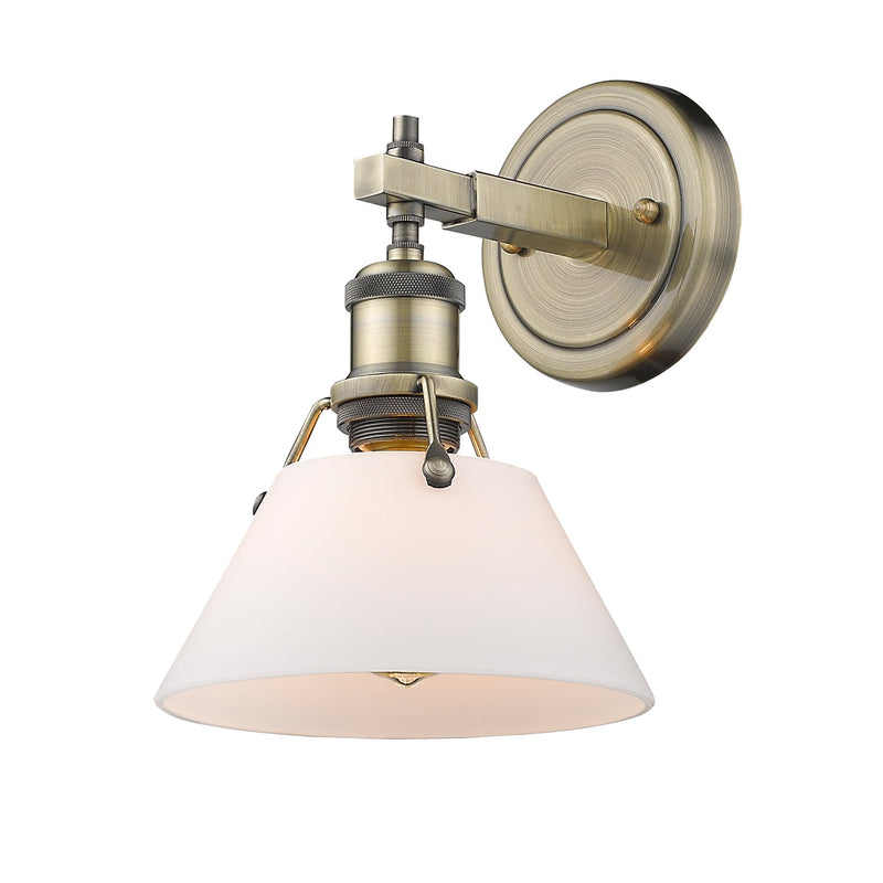 Orwell Bath Sconce in Aged Brass